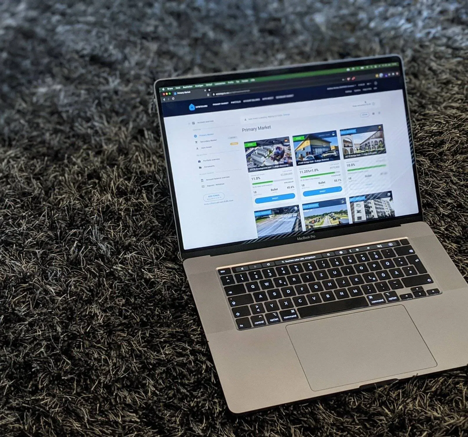 Estateguru am MacBook Pro