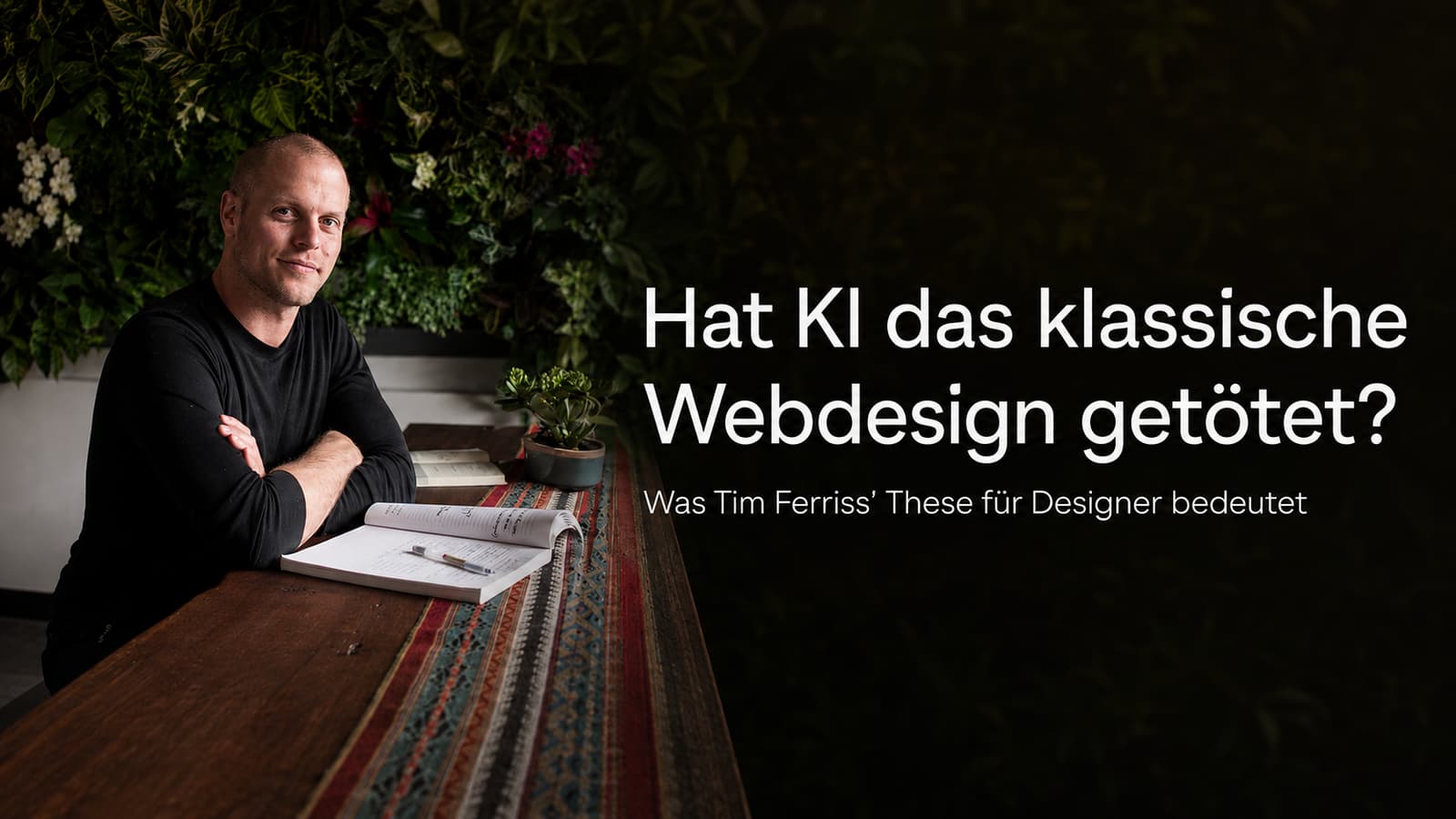 Tim Ferris - KI zerstört Buchmarkt. Was wir daraus für Webdesign lernen können.