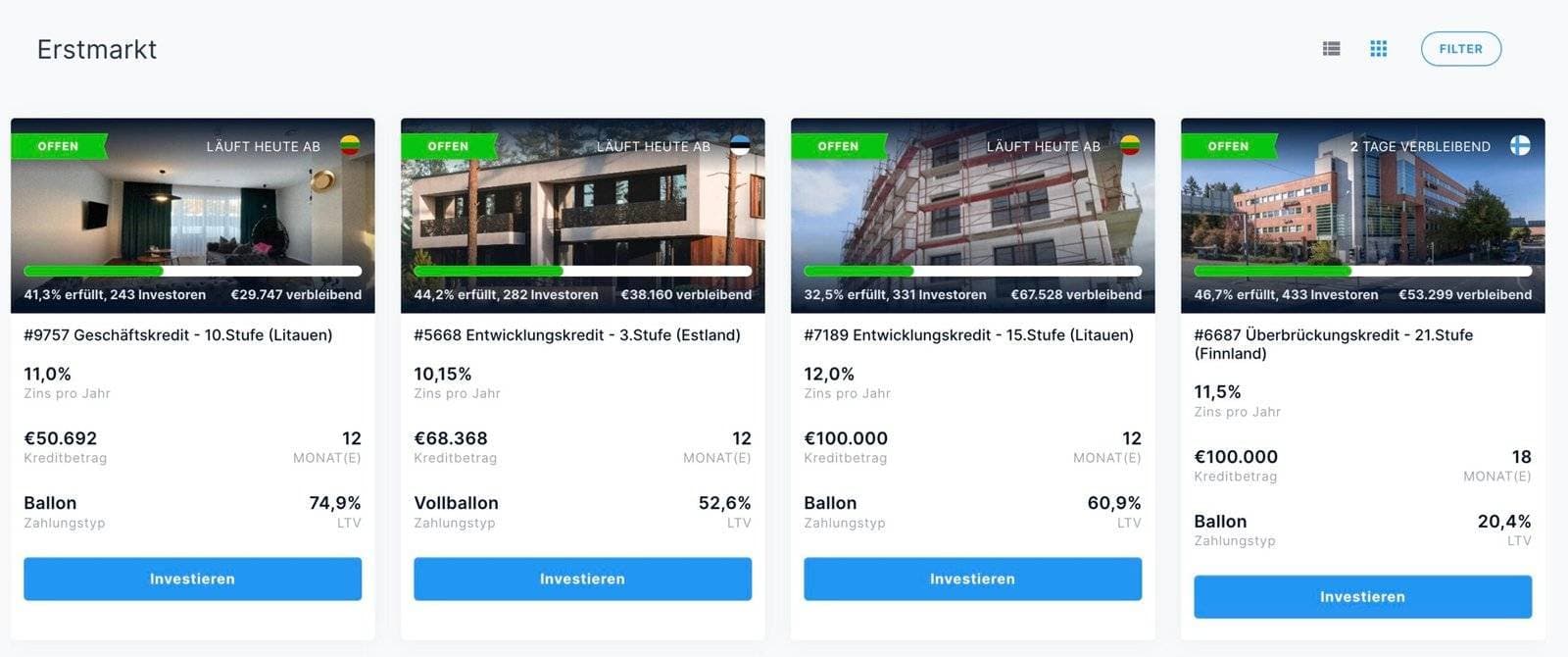 Meine passiven Einkommensquellen 2 Estateguru