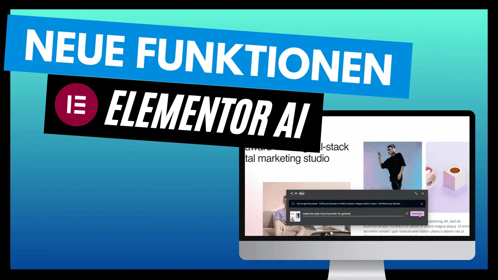 Neue Funktionen in Elementor AI